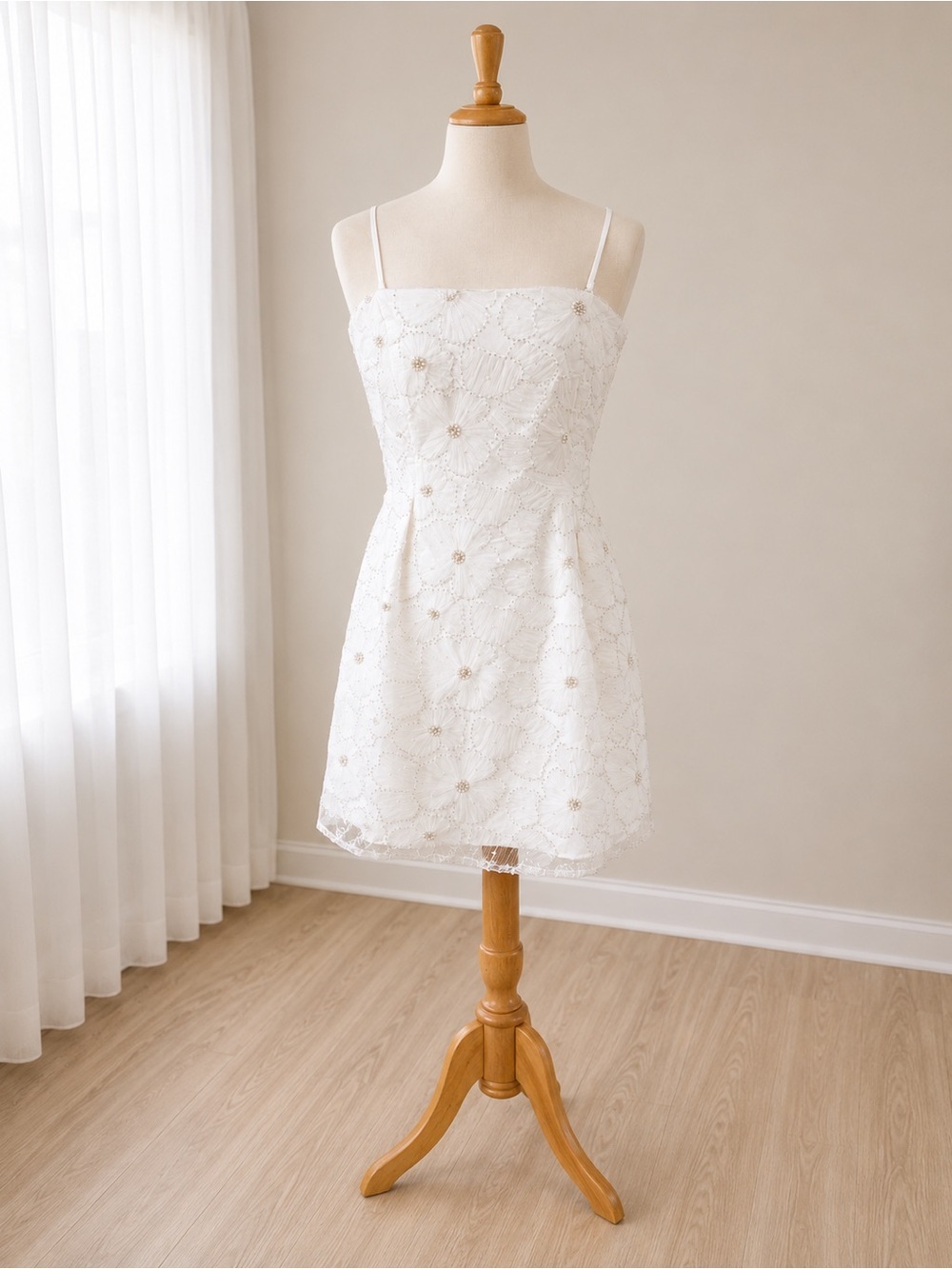 Sam Edelman Short Floral Beaded Dress NWT